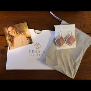 Kendra Scott Earring in Pink Rhodonite